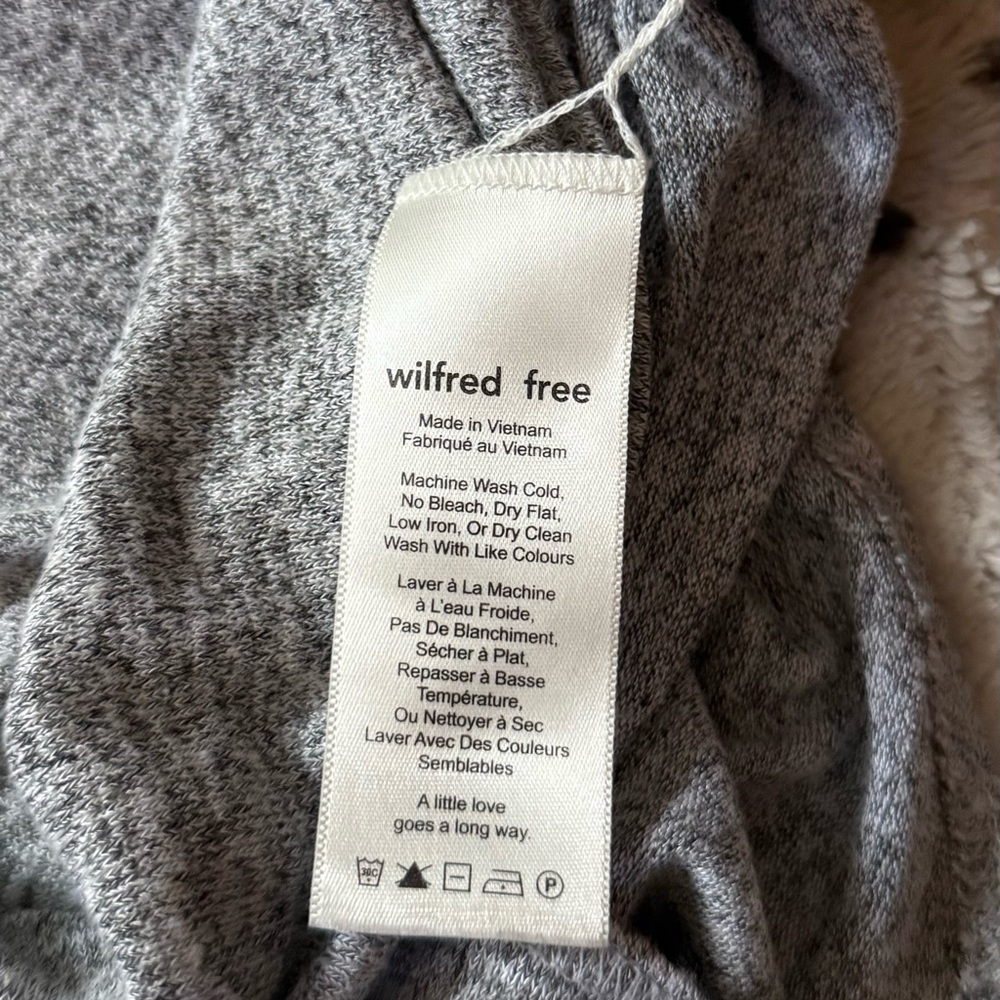 Aritzia Wilfred Free Light Heather Gray Exposed Back Yasmin Midi Dress - Picture 9 of 11